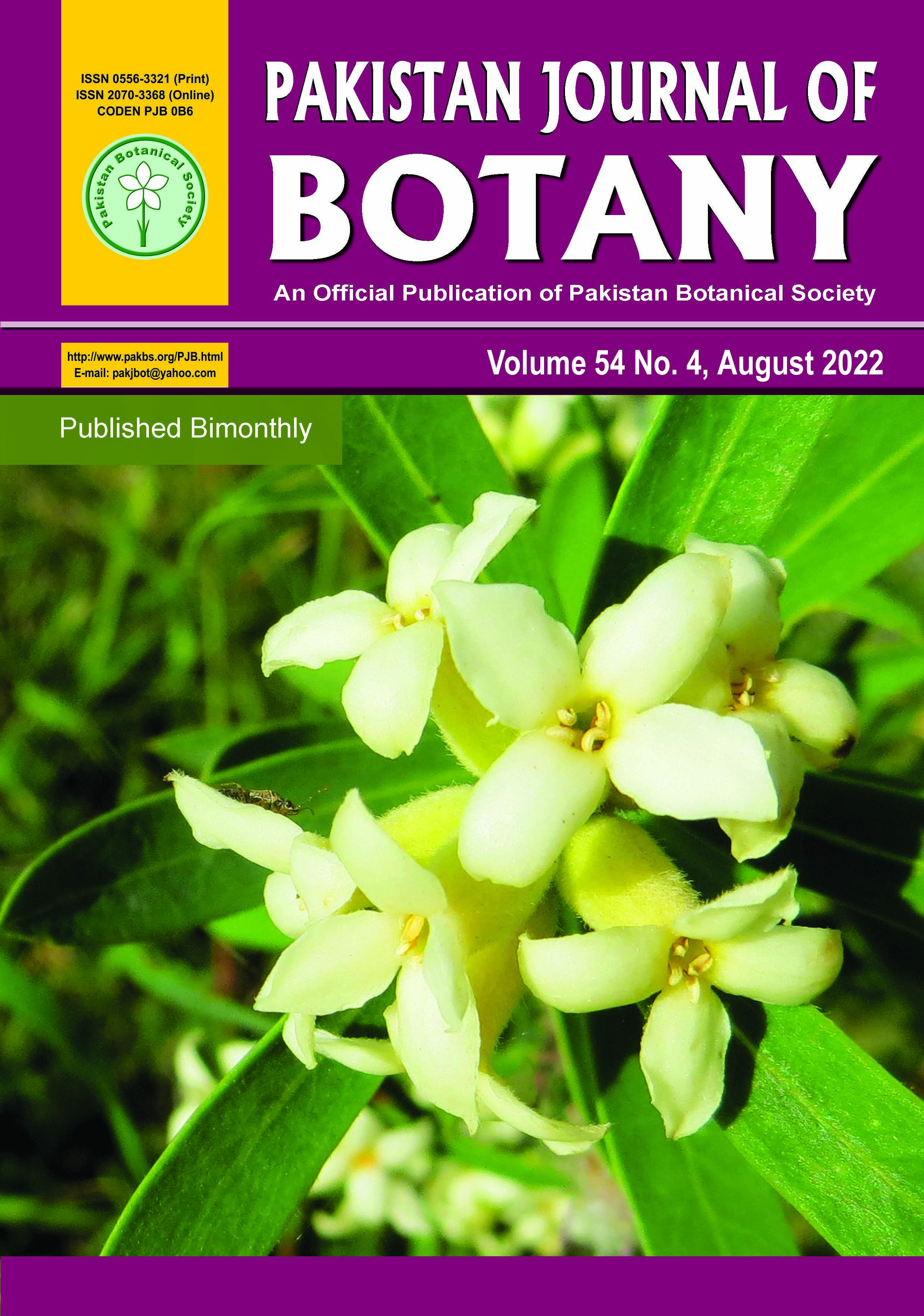 research topics in botany in pakistan